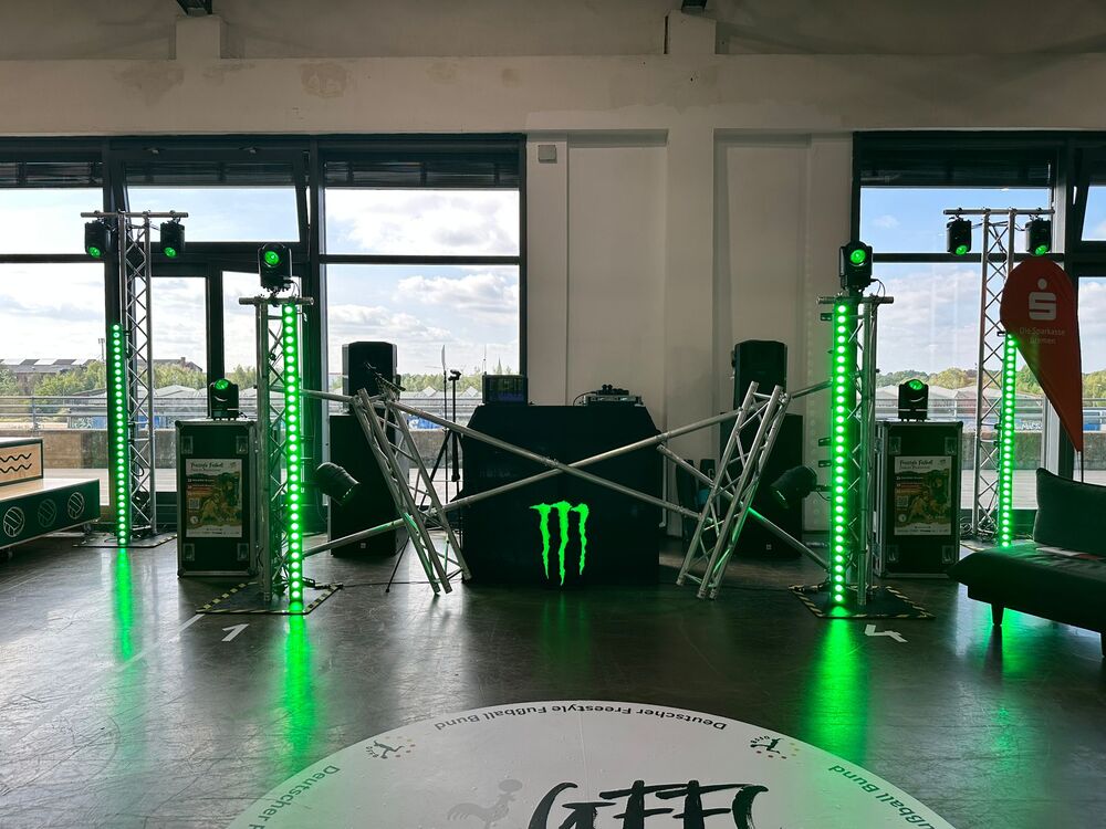 Licht- und Tontechnik bei einem Firmenevent in Bremen